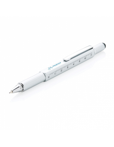 Stylo outil 5 en 1 en aluminium