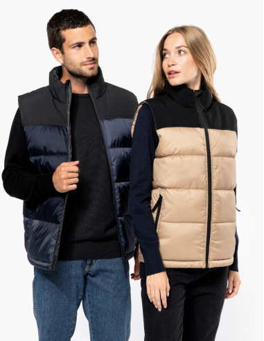 Bodywarmer matelassé bi-ton Unisexe