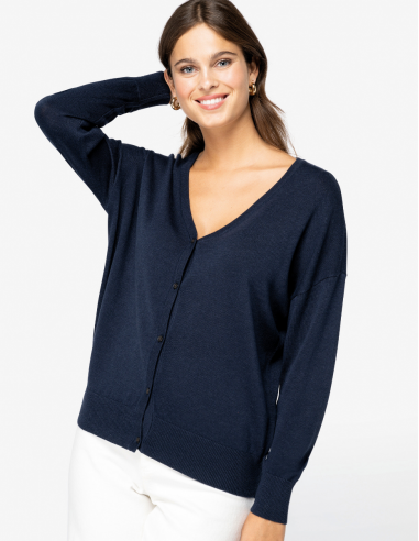 Cardigan en lyocell Femme