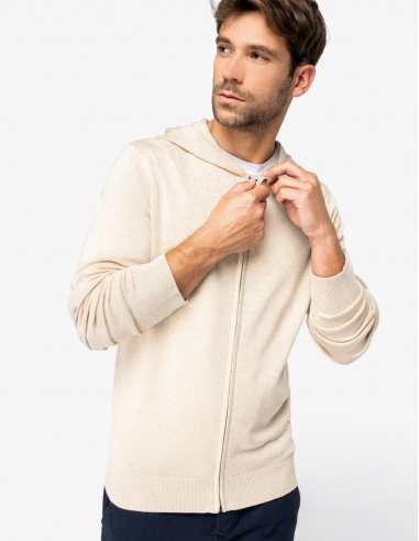 Pull à capuche en lyocell Homme