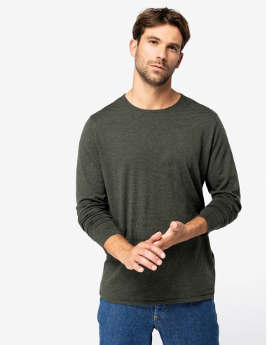 Pull à col rond en lyocell Homme