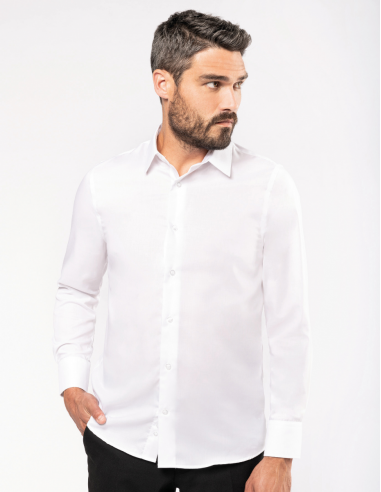 Chemise ajustée sans repassage Homme